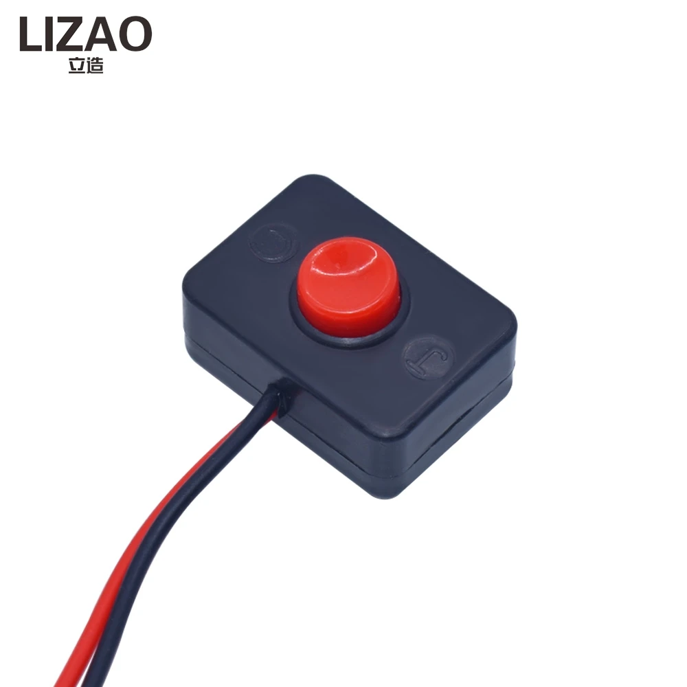 LIZAO 12mm Waterproof Push Button Switch, Mini Round Boat Shape PBS-11B PBS-33B for Car Circuit Speaker Electrical Wire DIY