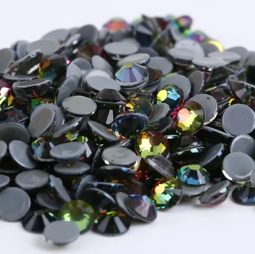 SS3-SS30 Rainbow Color DMC Iron On Rhinestones/Hot fix Crystal Rhinestones Strass Sewing & Fabric Garment stones