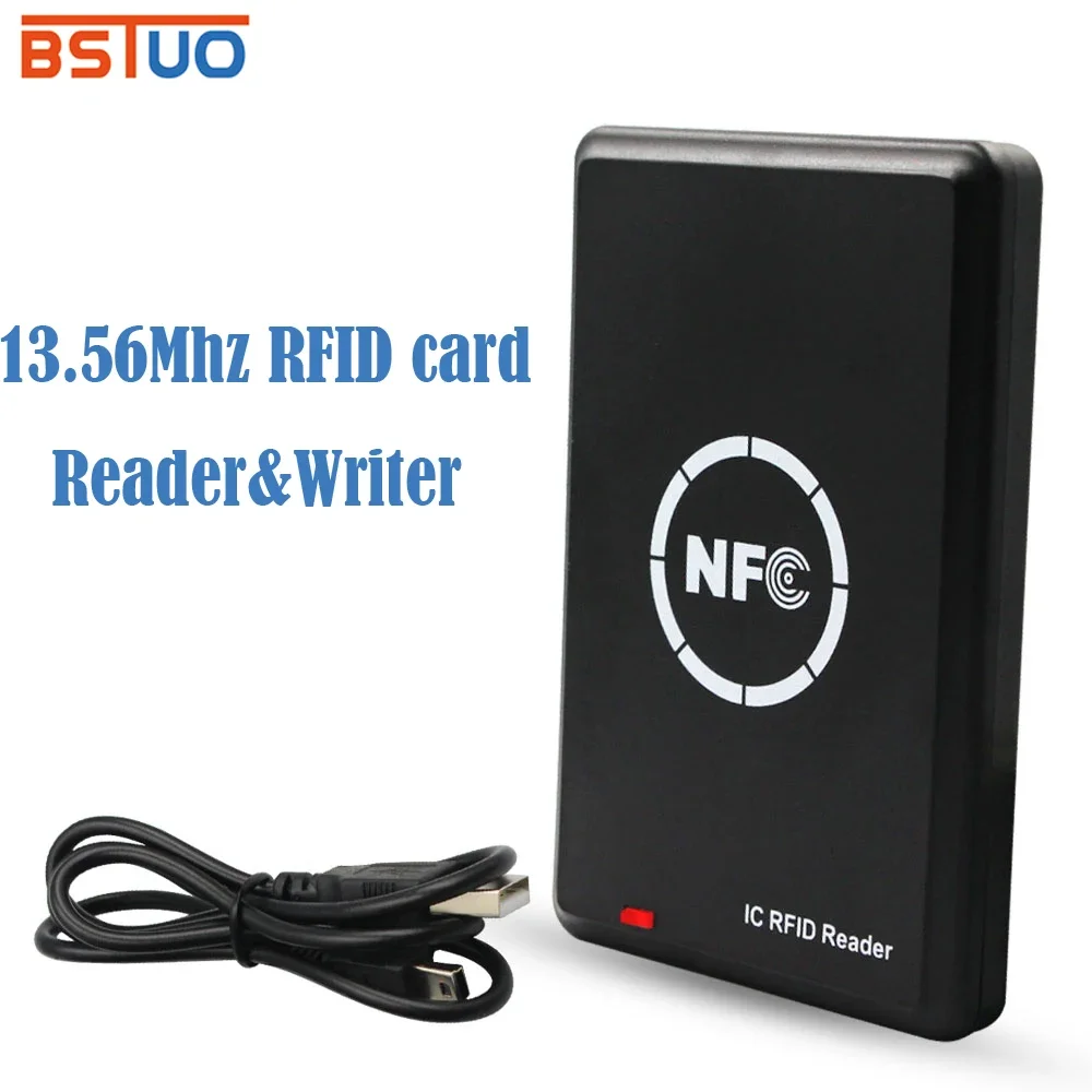 

13.56Mhz RFID Copier Duplicator NFC Reader Writer Card Encrypted Programmer USB UID Tag Decoder 13.56MHz Encrypted Programmer