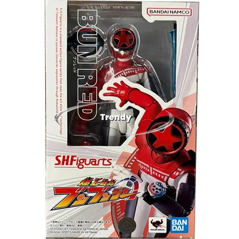 

Bandai натуральная SHF Bakuage Sentai Boonboomge BUN RED аниме фигурка суставы подвижная Коллекционная модель игрушки подарок