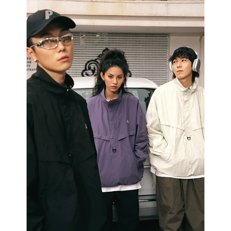 

Мужские куртки, пальто, пальто с воротником-стойкой на молнии, пальто с длинным рукавом, повседневная свободная куртка с обычным шнурком, карманы, осень-зима, новинка