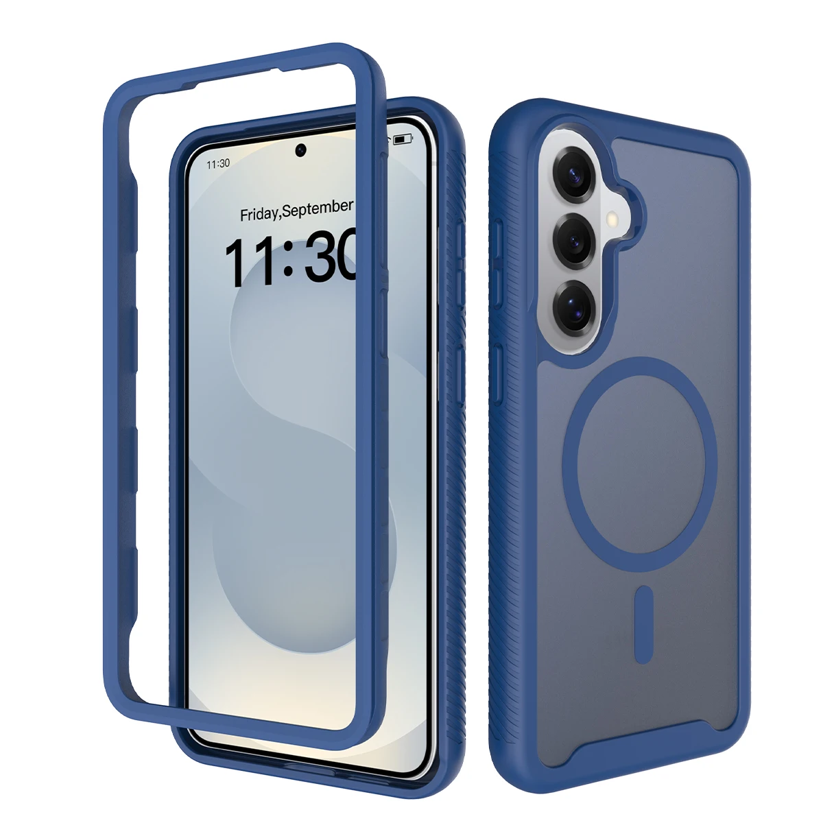 Full Protection Heavy Duty Armor Magnetic Case for Samsung A37 A57 A17 A56 A36 A26 A16 Magsafe Shockproof transparent Cover