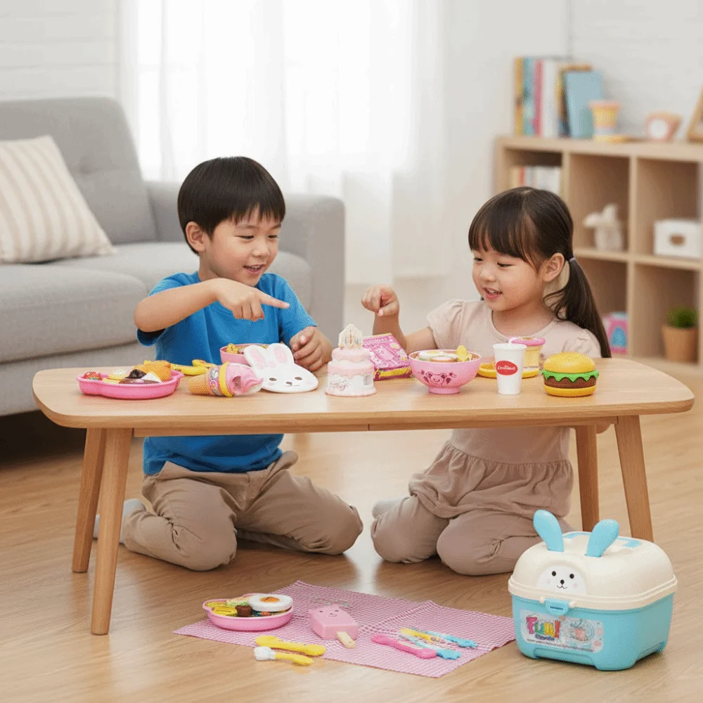 الدب الصغير شكل بودنغ تغذية مجموعة التظاهر اللعب التعليم المبكر علب الاغذية بودنغ دور اللعب Kawaii اللعب منزل لعب الأطفال #3