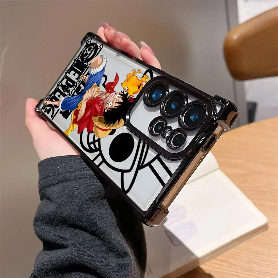 Anime Ones Pieces Rufy Custodia per telefono per Samsung Galaxy S21 Plus S22 Ultra S25 Edge S24 S20 FE S23