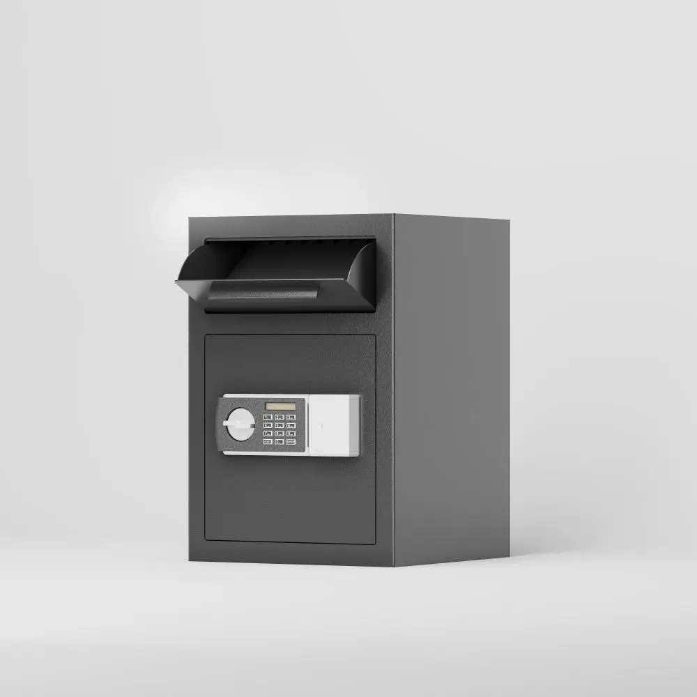 Digital Depository Safe Made of Carbon Steel Electronic Code Lock Depository Safe with Deposit Slot Depository Box for Home