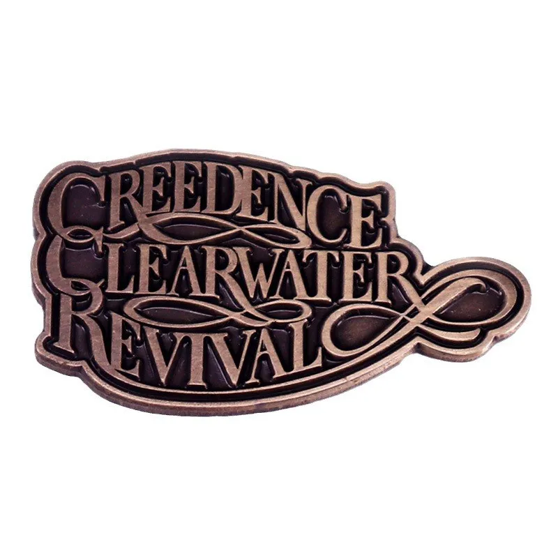 Dence dence Clearwater Revival Rock Band Metal broş müzik Retro rozeti filarmoni pimleri müzik severler sırt çantası aksesuar hediyeler