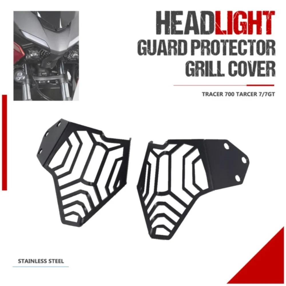 Headlight bracket For YAMAHA TRACER700 Tracer 700 7 2020 2021 Head light Guard Front Headlight Headlamp Grille Guard Protector