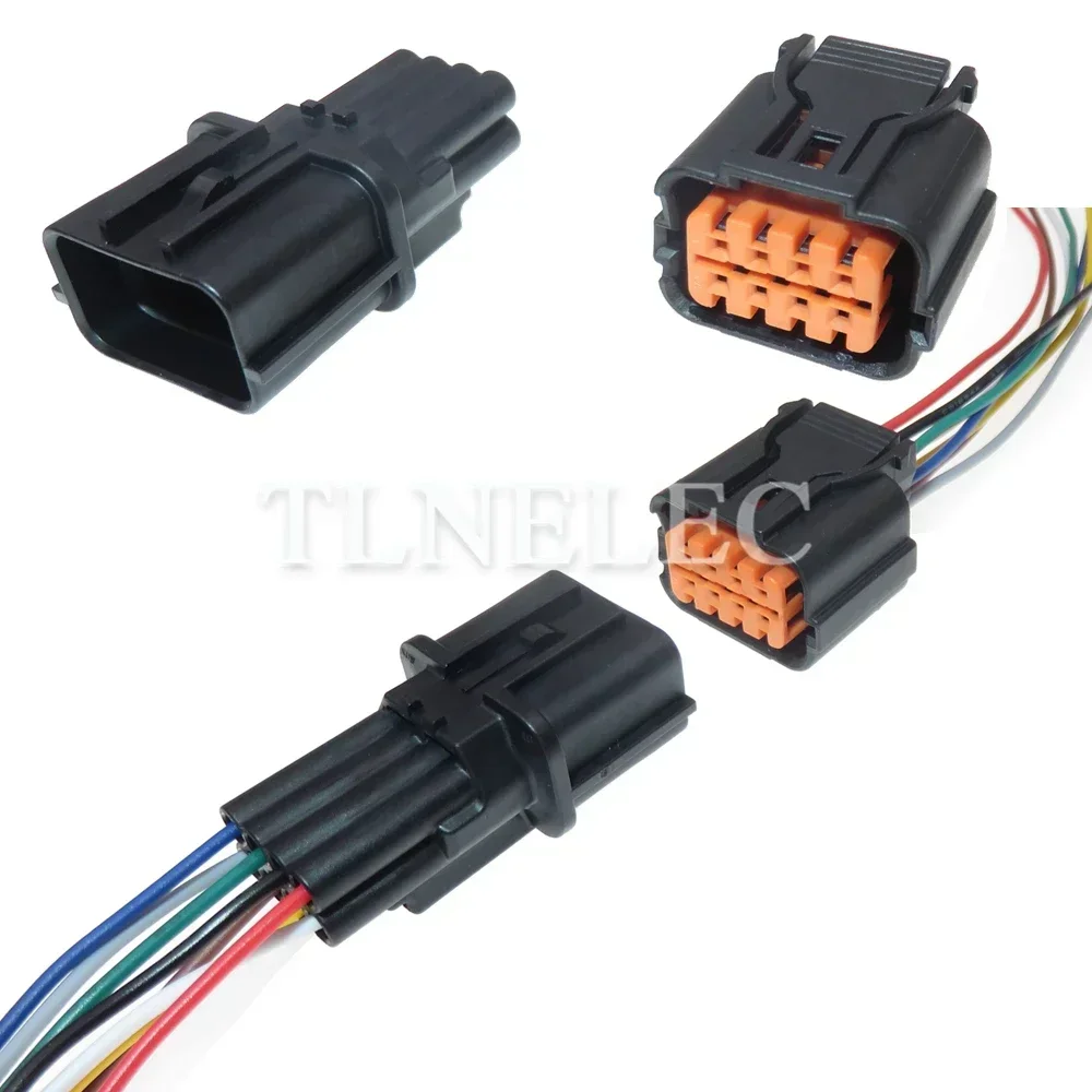 8 Pin Way Car Wiring Terminal Socket With Wires Auto Waterproof Connector For Hyundai Kia HP281-08020 HP291-08100 HP285-08021