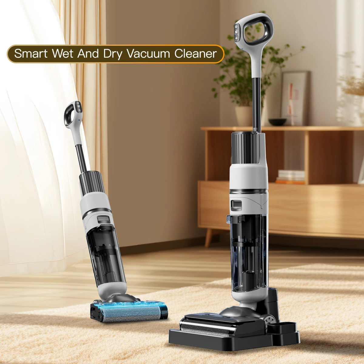 Wet and Dry Cordless Vacuum Cleaner Handheld Washing Vertical Vacuum Cleaners Floor Care