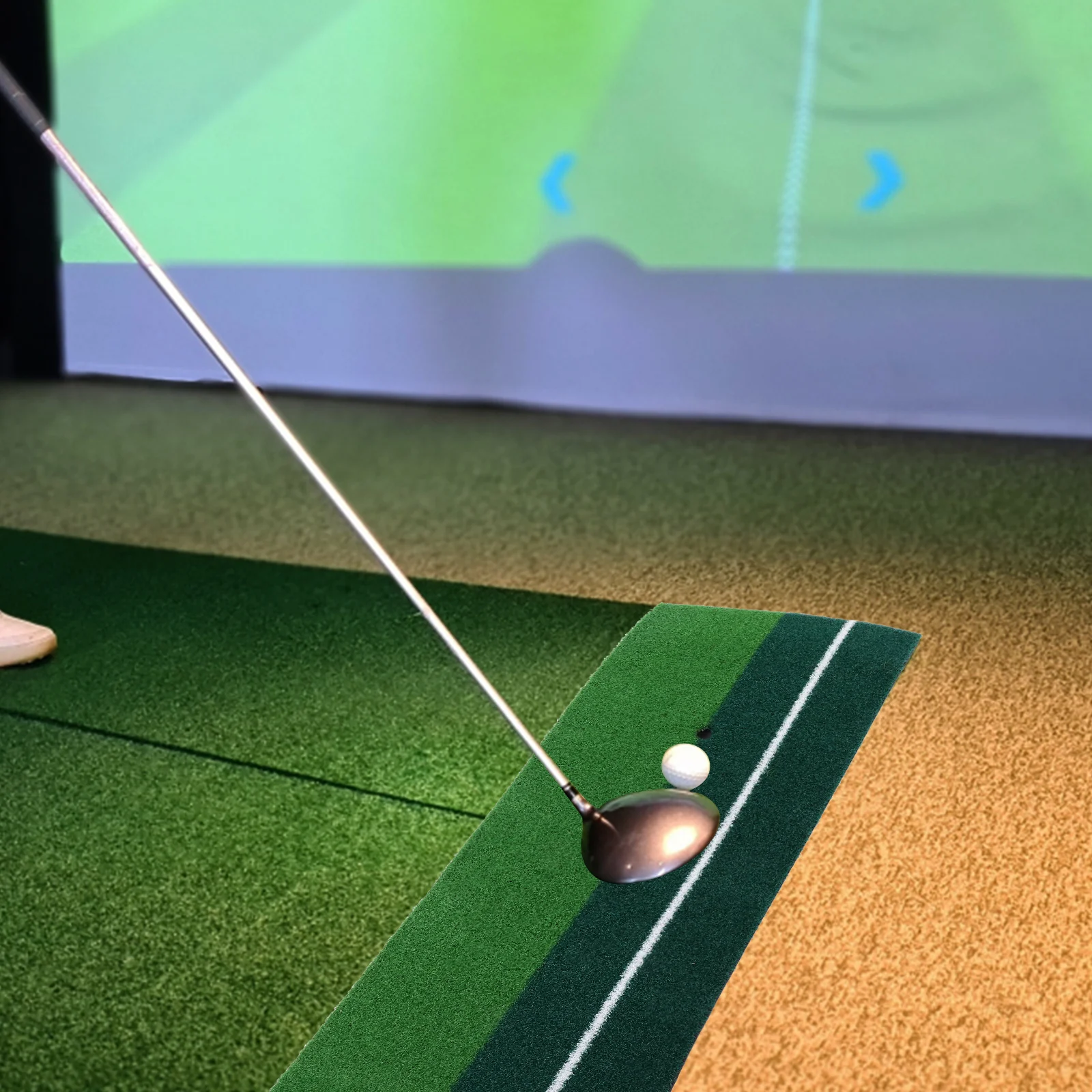 

Swing Practice Mat Beginner Golf Portable Mini Training Equipment Hitting Realistic Protective