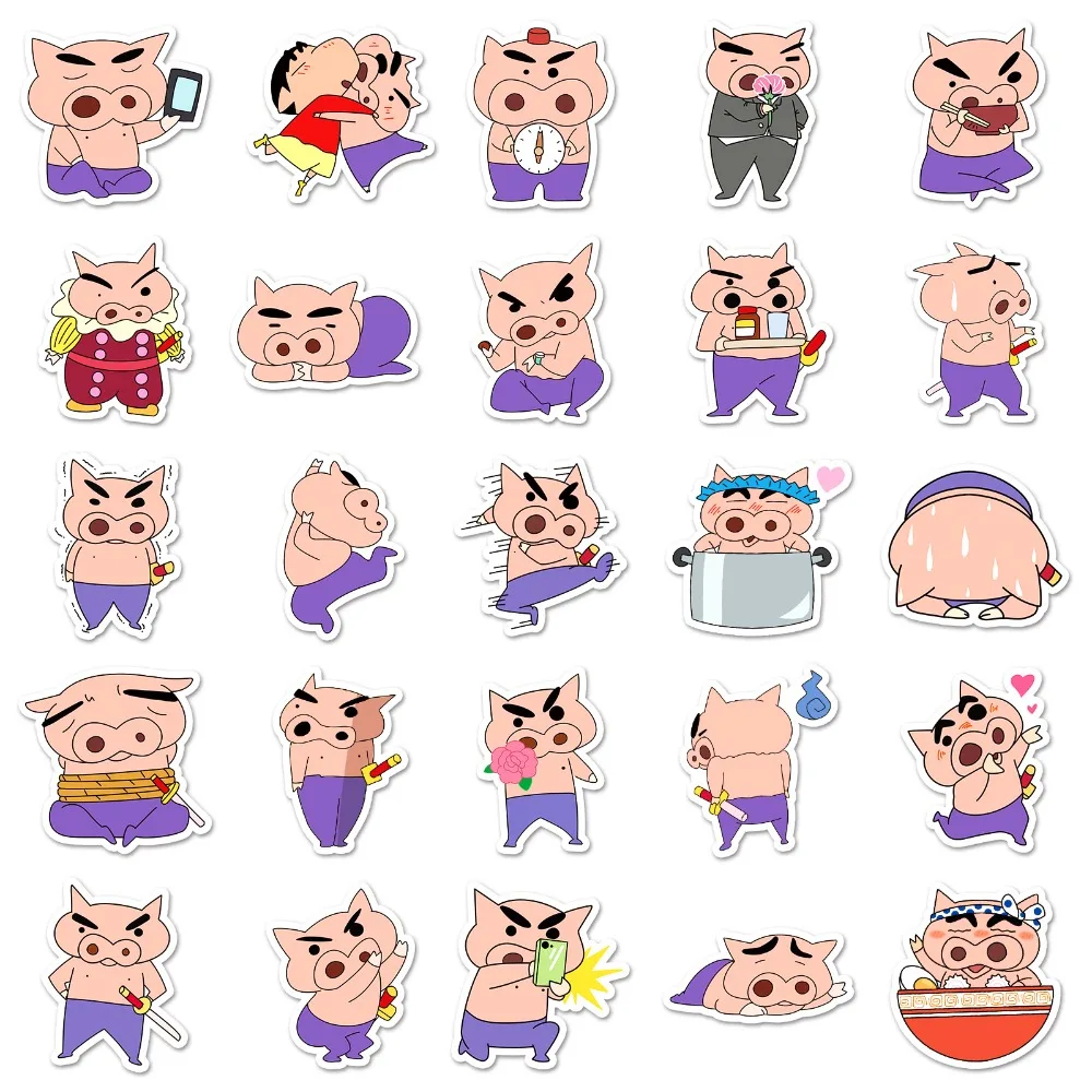 50 szt. Naklejek Kawaii Buriburizaemon Graffiti na Walizkę, Artykuły Papiernicze, Laptop, Komputer, Gitarę, Telefon Komórkowy, DIY Dekoracje
