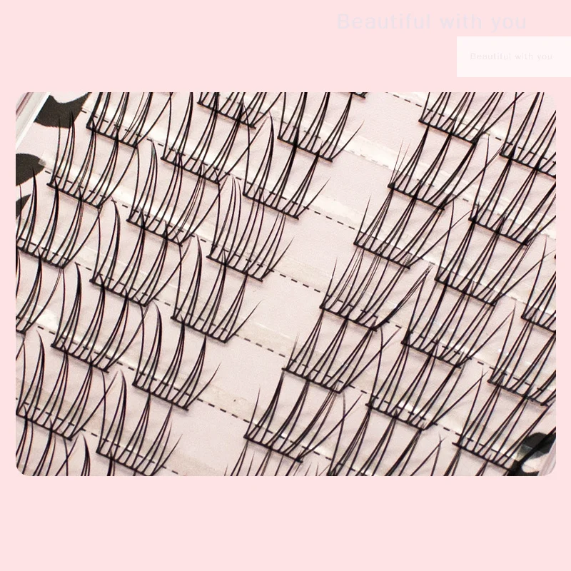 NewNo adhesivo pestañas postizas autoadhesivas DIY extensión de pestañas segmentadas herramienta de aumento de ojos de anime