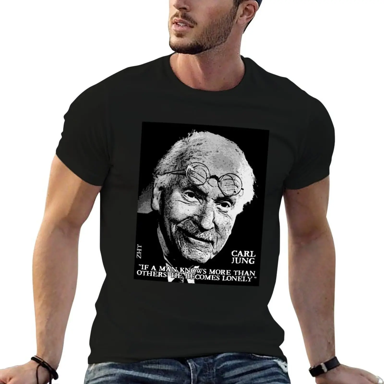 

Carl Jung quote T-Shirt cotton t shirt pack man t shirts for men casual man t shirt luxury T-shirt
