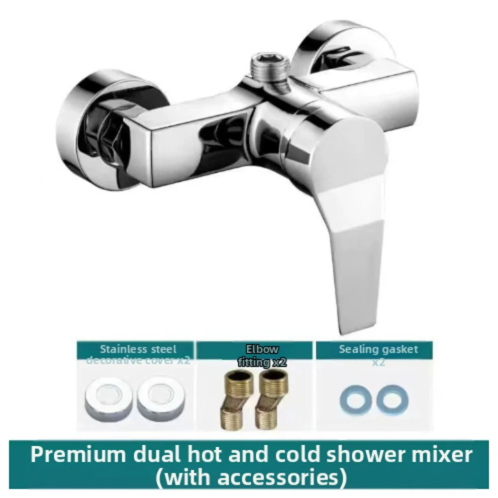 Wall Mounted Shower Mixer Valve with G1/2 Inch Upper Outlet and Copper Alloy Construction for Long Term Performance