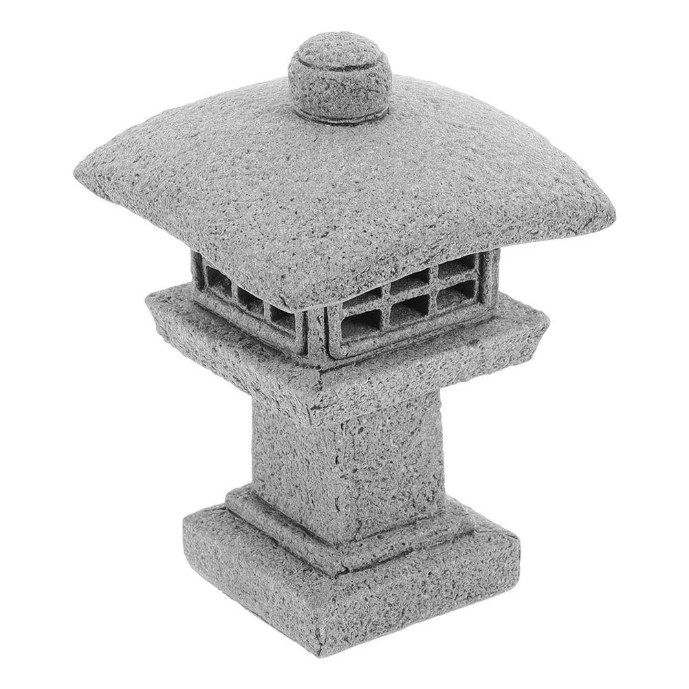 

Simulation Chang Tower Realistic Stone Micro Landscape Pavilion For Home Garden Decor Desktop Mini Pagoda Bonsai Ornament