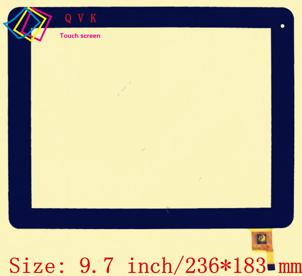 

Black 9.7 inch for Explay L2 3G CinemaTV tablet pc capacitive touch screen glass digitizer panel 04-0970-0938 V1