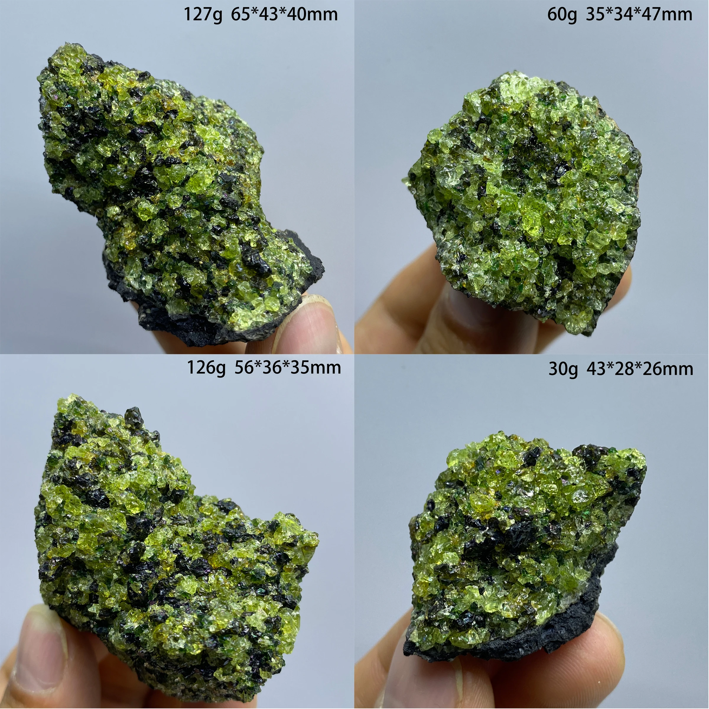 Natural Olivine Mineral Crystal Healing Stone Specimen - Home Decor Figurine Collectible Gift Pure Decoration