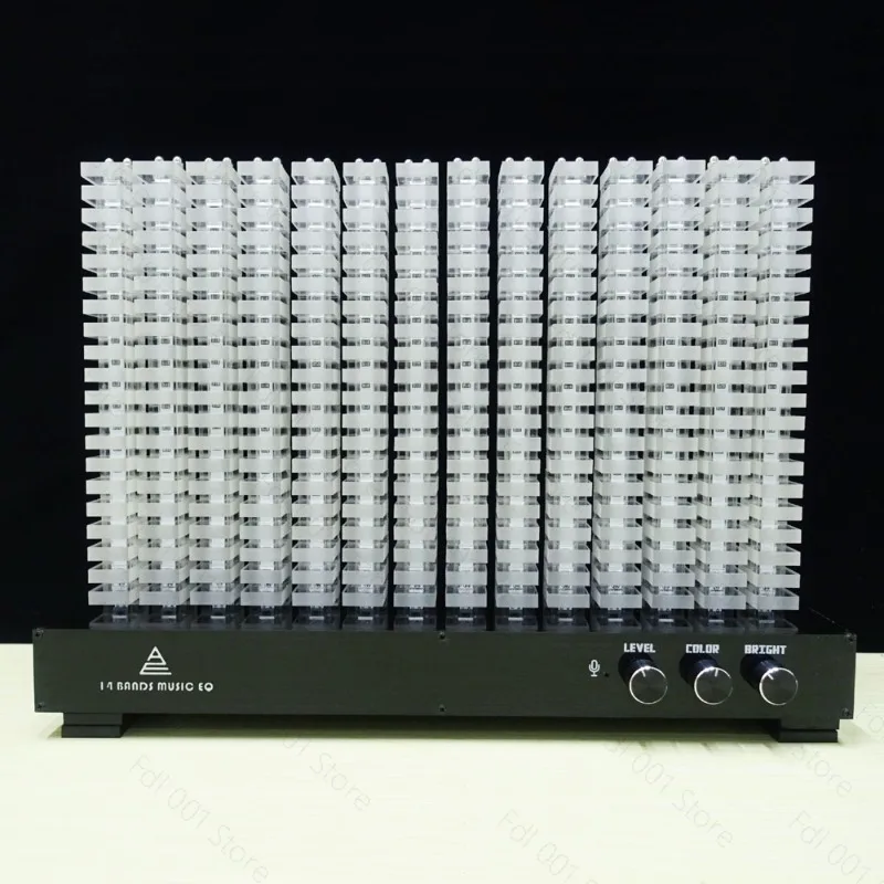 14 Segment LED Spectrum Column Light, Creative Audio Level Indicator, Colorful Music Rhythm Spectrum Analyzer Kit