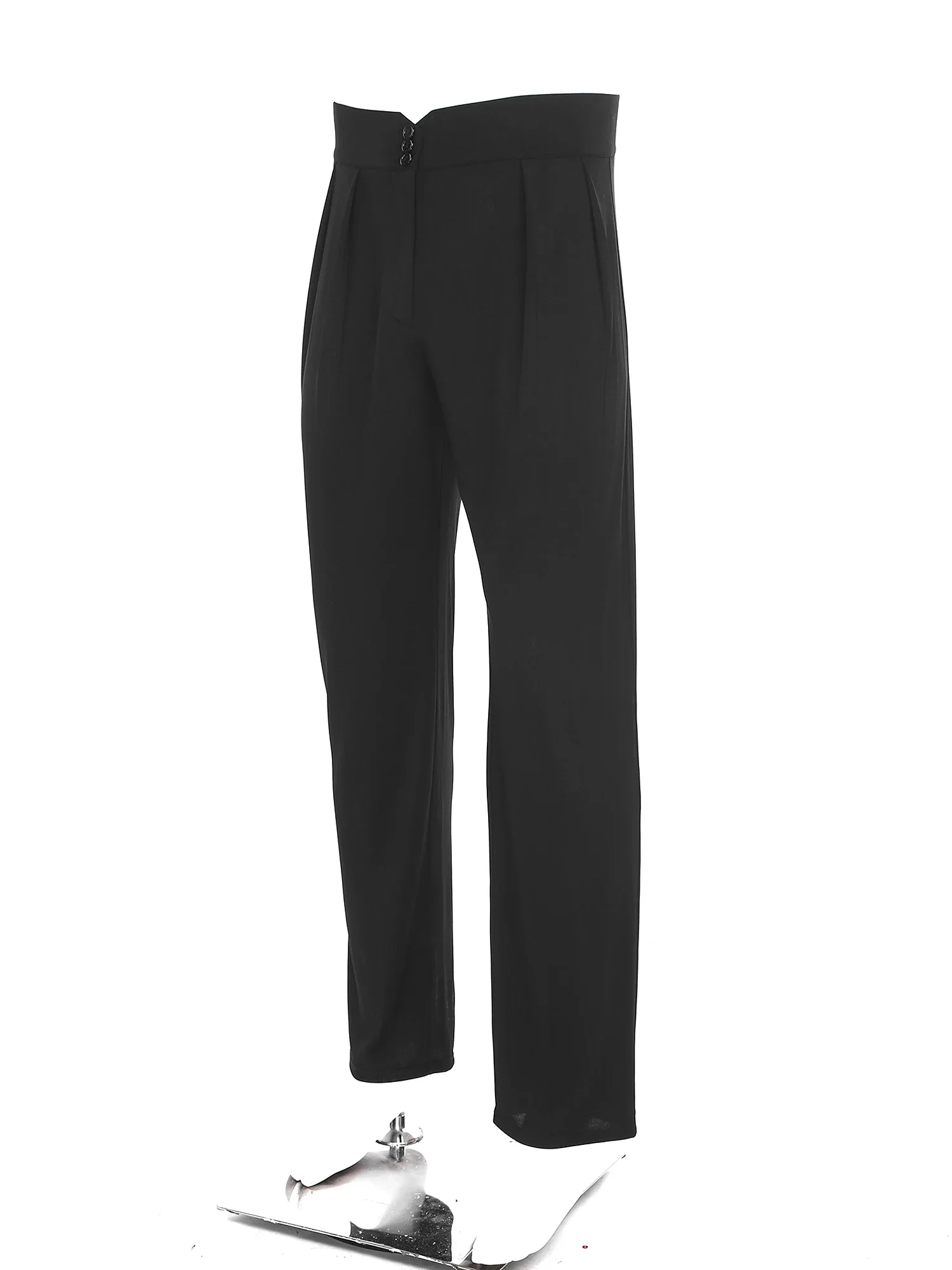 Adultes Latin Jazz Tango Rumba pantalons de danse hommes Cha-Cha danse de salon compétition Performance Costume taille haute pantalon