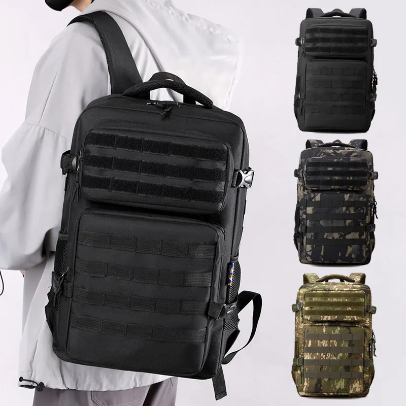 

Casual Men Camouflage Backpack Large Travel Shoulder Bag Outdoor Teenage Laptop Business Knapsack Mochila Male College Schoolbag