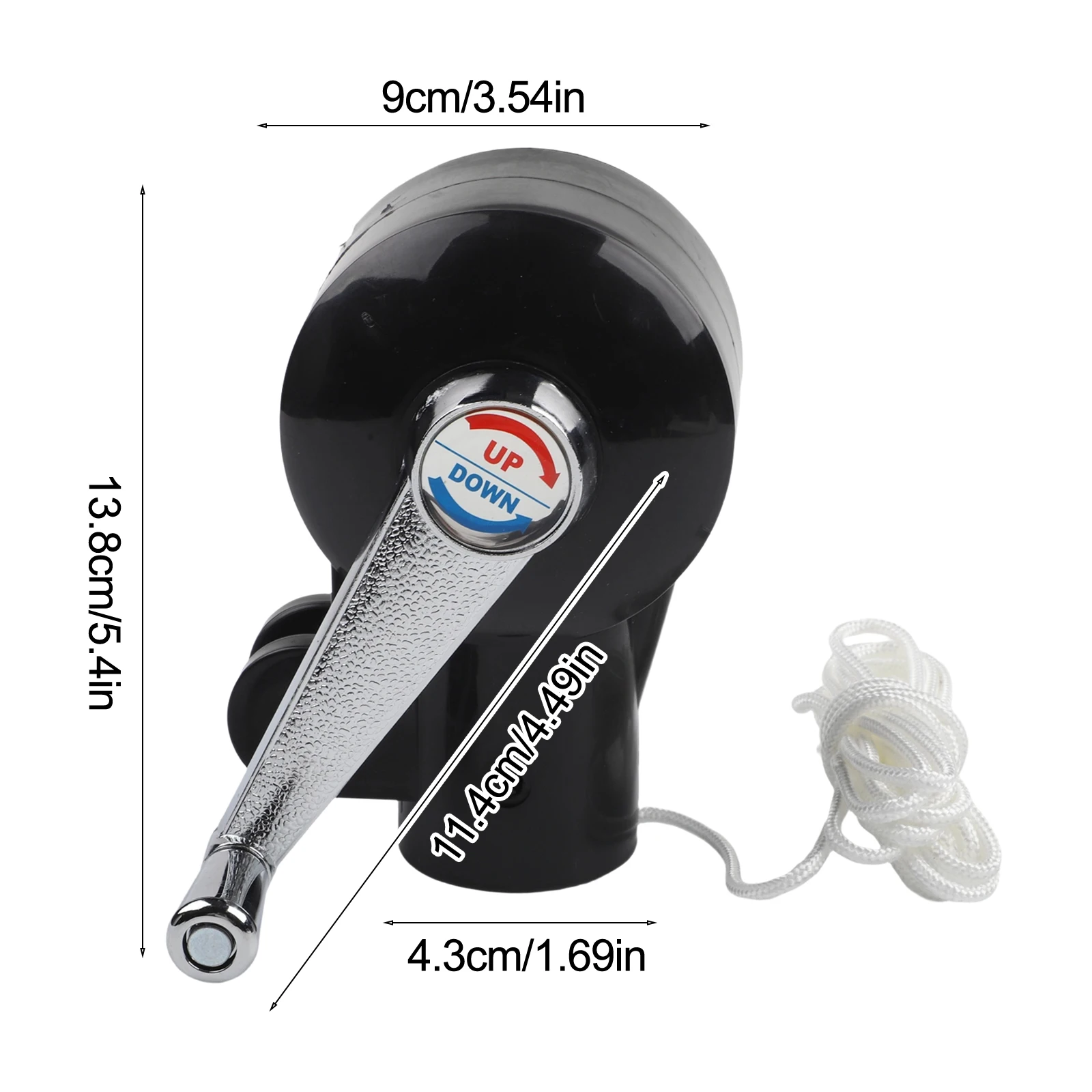 Heavy Duty Outdoor Umbrella Stand Replacement with Hand Crank Designed for Functional and Patio Umbrella Support