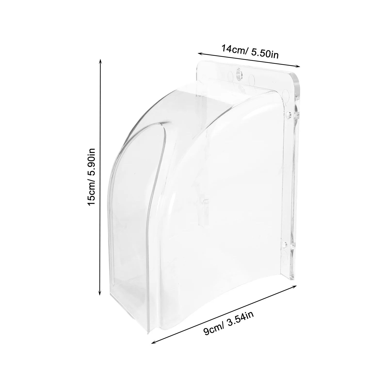 Plastic Waterproof Doorbell Rain Cover Transparent Weatherproof Protector Outdoor Door Access Control for Entry