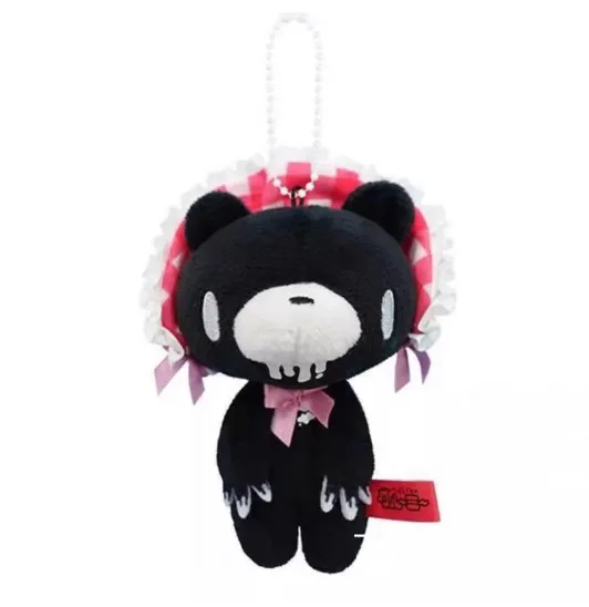 10CM Gloomy Bear Taschenanhänger Niedlicher Bären-Stil Weicher Plüsch-Schlüsselanhänger Y2K-Stil Handgefertigter Schlüsselanhänger Geburtstagsgeschenk – Detail 4
