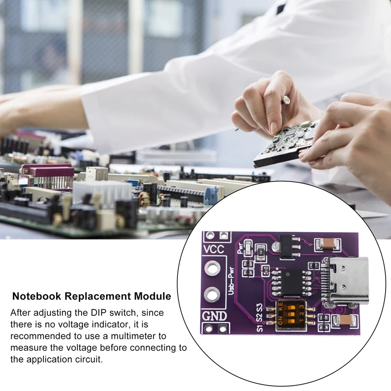 Type-C QC AFC PD2.0 PD3.0 To DC Spoof Scam Fast Charge Trigger Detector USB-PD Notebook Power Supply Change Board Module