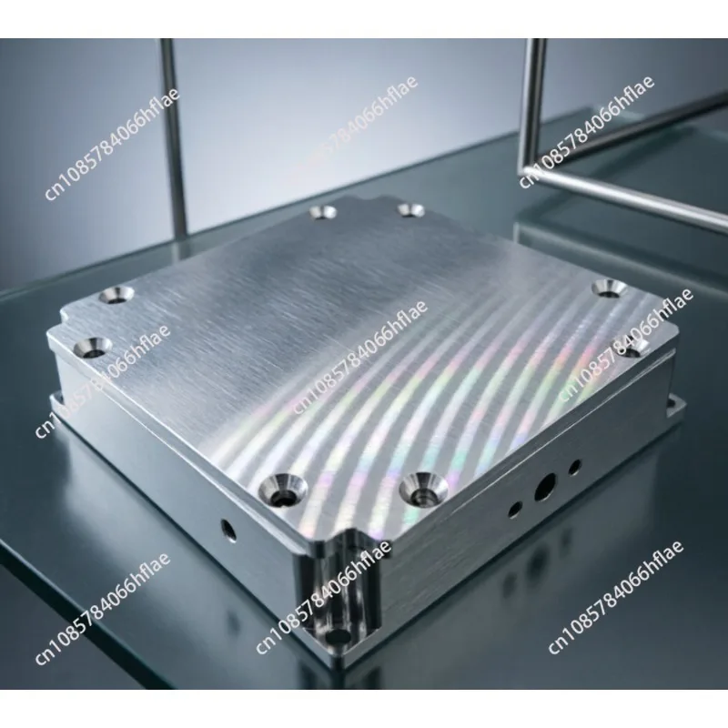 70x70x19mm Aluminum Shielding Box, Metal Enclosure with SMA Connector & Through-hole Capacitor Power Supply