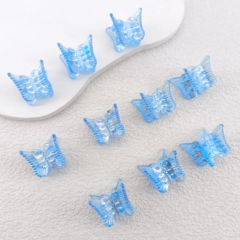 10 قطعة Ins فراشة صغيرة مشبك شعر مقاطع ملونة عصرية لطيف مقاطع صغيرة متعدد الألوان الفتيات مقاطع الشعر دبوس الشعر إكسسوارات الشعر