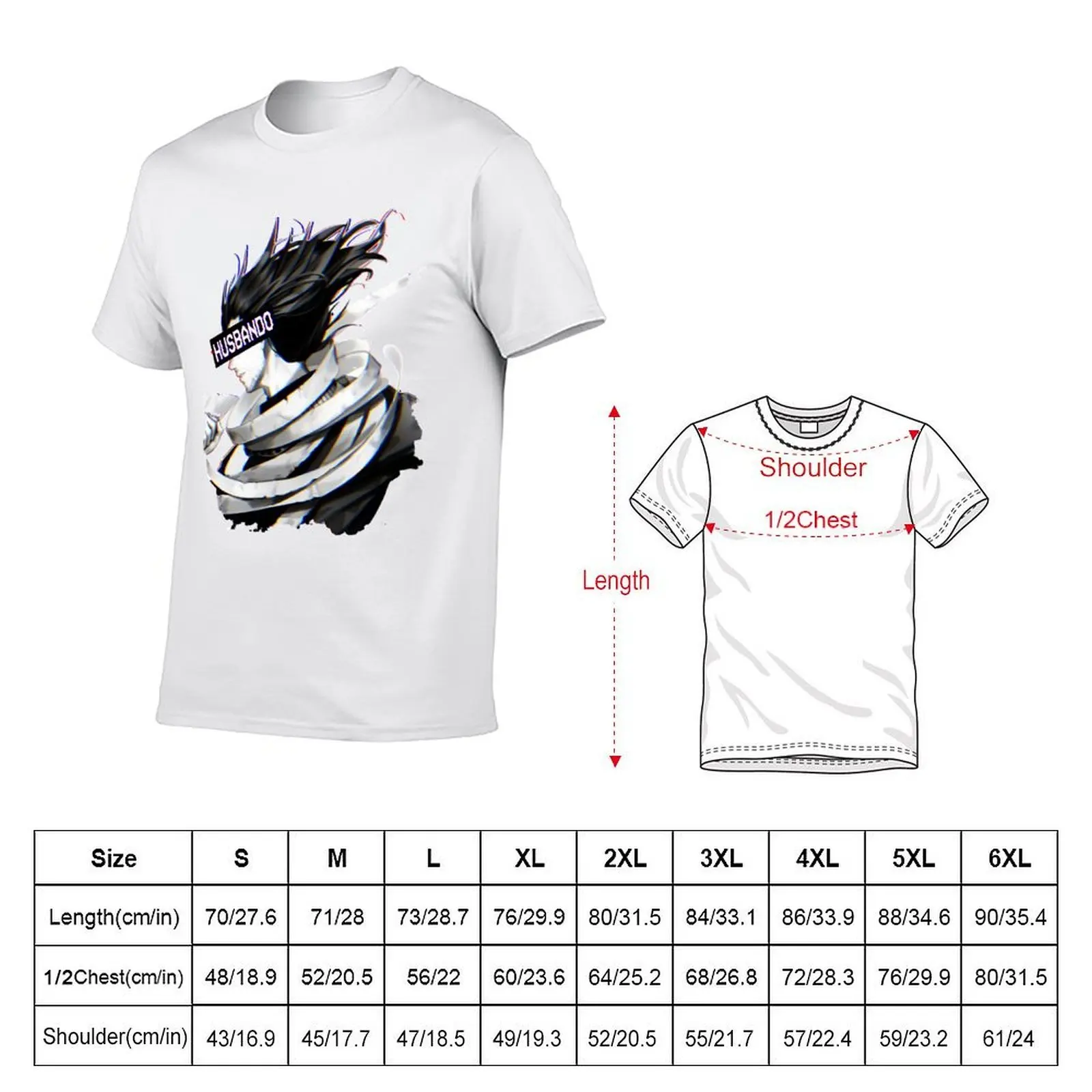 Aizawa HUSBANDO - Mha T-Shirt Simple Casual Short Sleeve Cotton T-Shirt