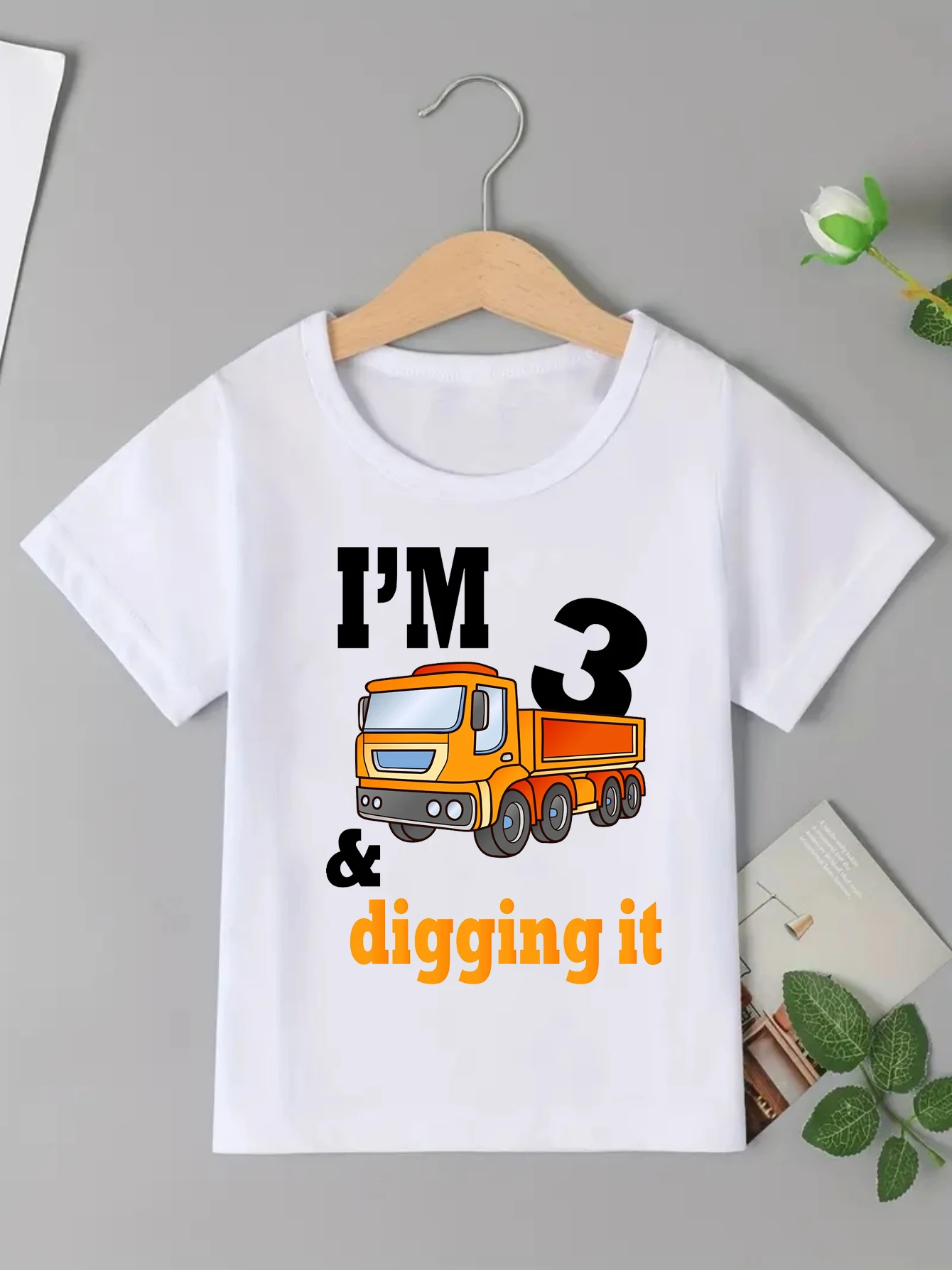 Hot Sale I Am 2nd/3rd Track Digging It Prinetd T Shirt Boys The Best Birthday Gift T-Shirt Short Sleeve Kawaii Toddler Shirt