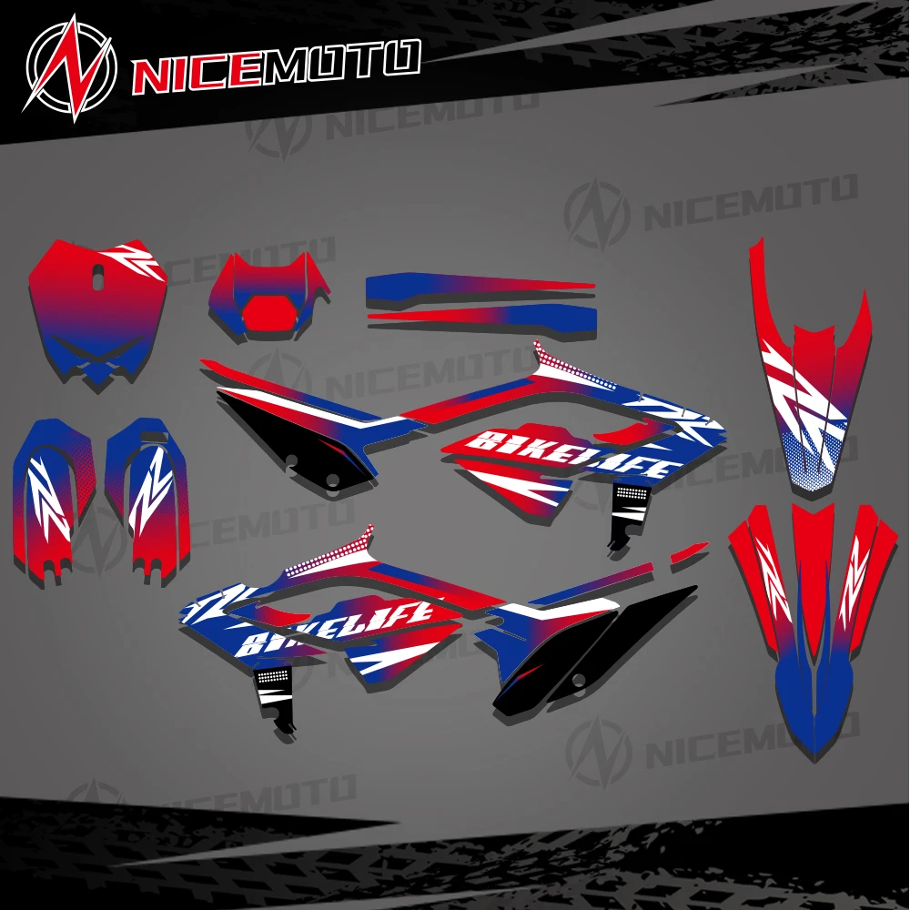 Custom Team Graphic Decal & Sticker Kit For BETA 2023 2024 RR 125 200 250 300RR 350 390 430 480