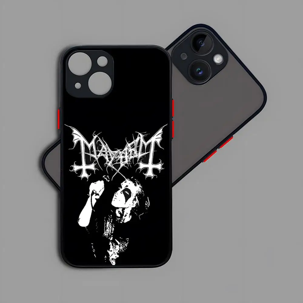 Mayhem Live In Leipzig Burzum Phone Case Matte Transparent Back For IPhone 16 15 14 13 12 11 Pro Max X XR XSMax 7 8 Plus Cover