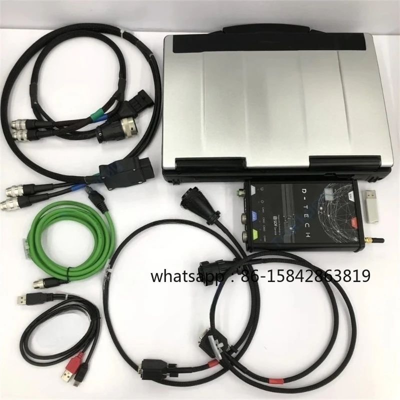 Laptop CF53 para herramienta de diagnóstico de tractores Deutz Fahr, camiones y cosechadoras, SDF D-TechAPP, SerDia 4.0, llave de programa Eol, dongle Fahr D-Tech APP