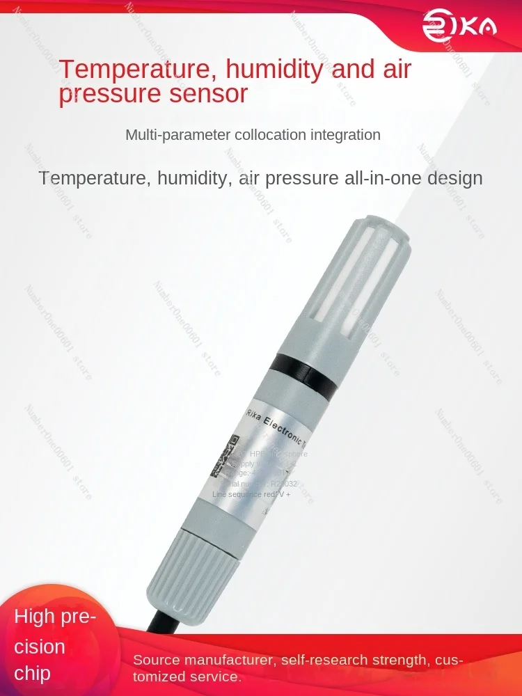 Air Temperature and Humidity Pressure Sensor Rod Integrated Atmospheric Temperature and Humidity Pressure Transmitter Optional