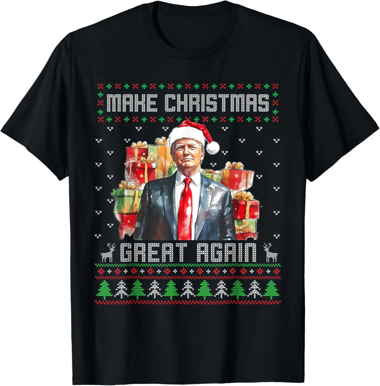 

Trump Funny Make Christmas Great Again Tee Xmas T-Shirt