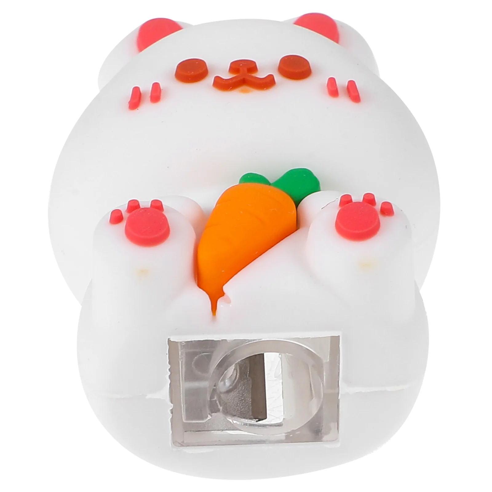 

Cute Cartoon Bunny Handheld Pencils Sharpener Small Lightweight for Home Office Girls Decorative Sharpener for Little Girl