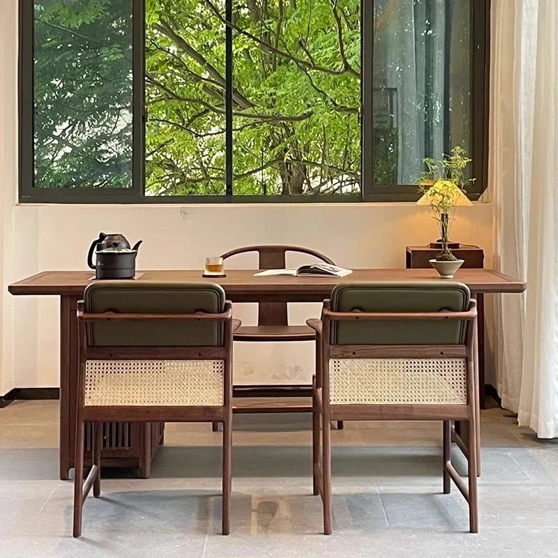 m for black walnut tea table household small tea table kettle embedded balcony tea room furniture m