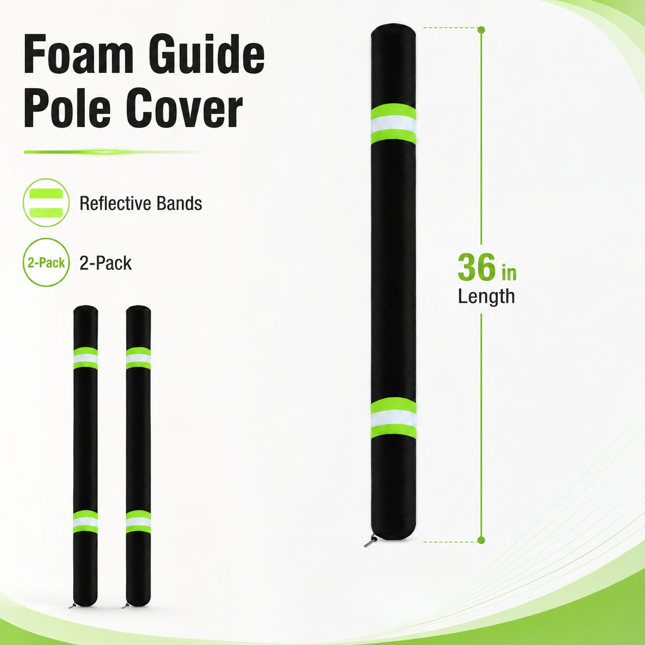 2Pcs Boat Trailer Guide Pole Cover 36 Inch Boat Trailer Guide Protective Pad for Ski Boat Fishing Boats Sailboat Trailer view 6