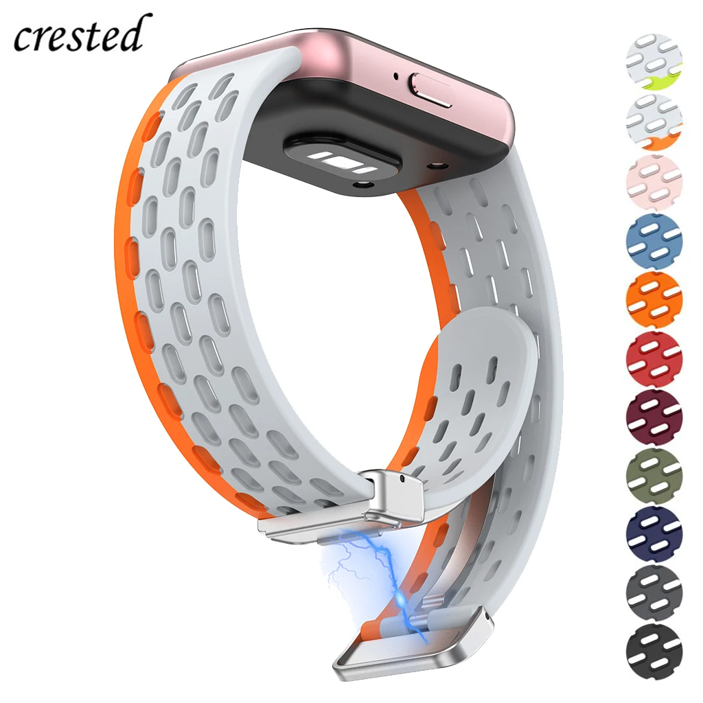 Силиконовый ремешок для Samsung Galaxy Fit, 3 ремешка, аксессуары, Магнитная Петля, металлическая пряжка, дышащий ремешок, браслет Correa Galaxy Fit3