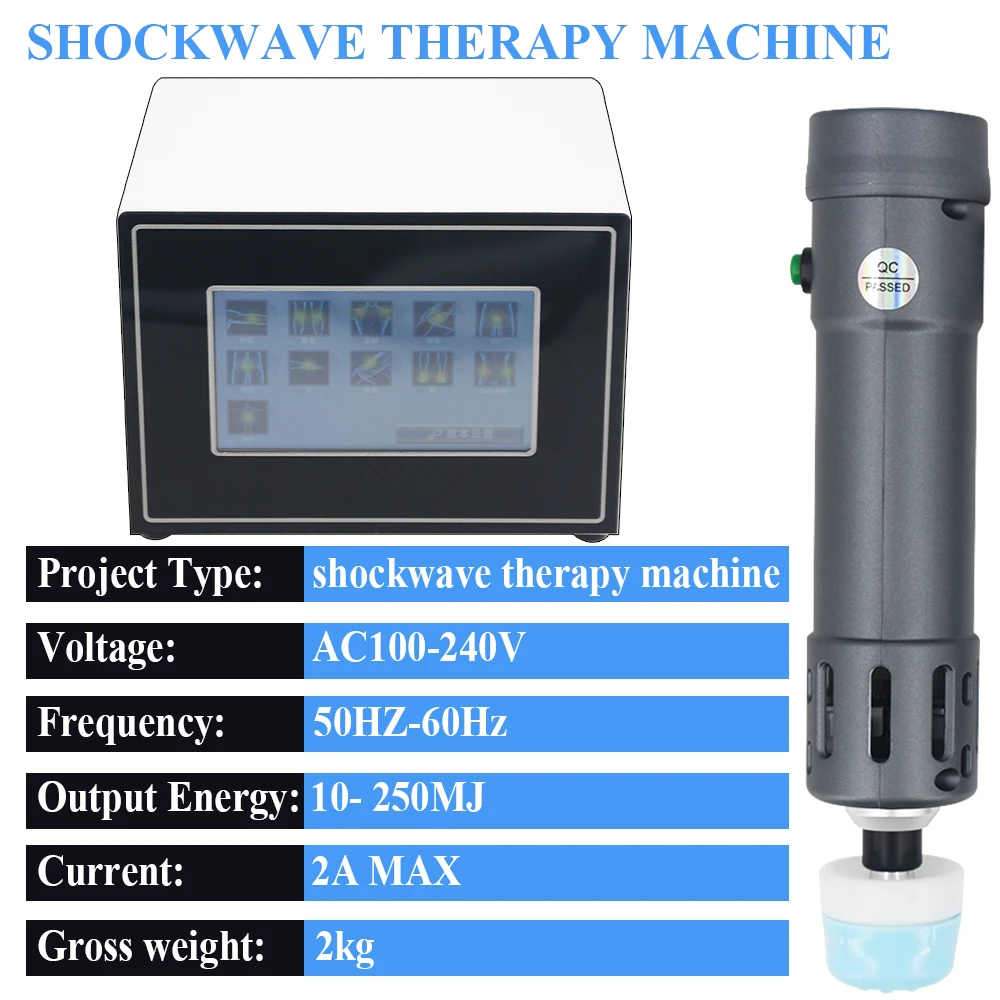 Portable Shockwave Massage Effective Treatment ED Relief Neck Pain Muscle Relaxation Professional Shock Wave Therapy Machine New