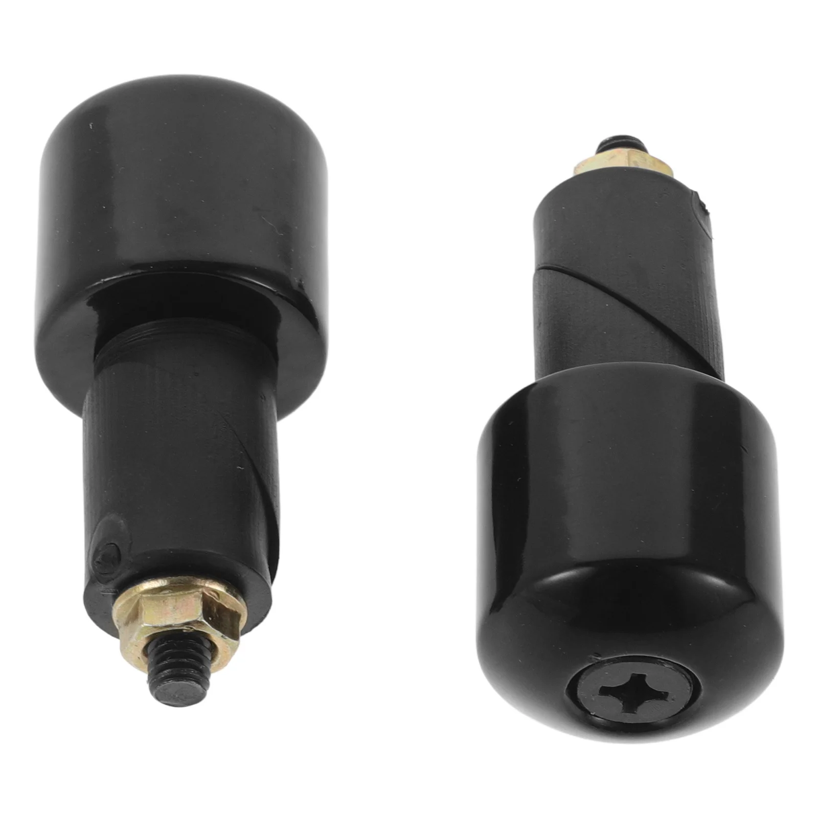 

1Pair Motorcycle Bar Ends Solid Iron Handlebar End Plugs Universal Anti-Fall Crash Protection Handlebar Grip Caps Motorbike