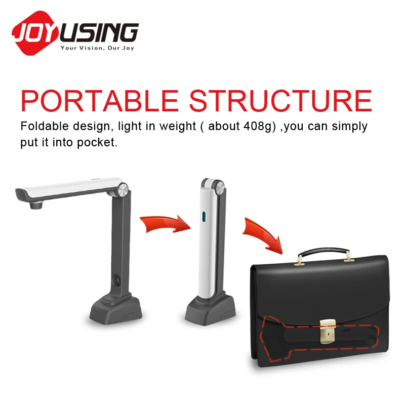 2025 Joyusing E500 New High Speed A4 Document Scanner Portable USB OCR Office Paper File Scanner Supplier