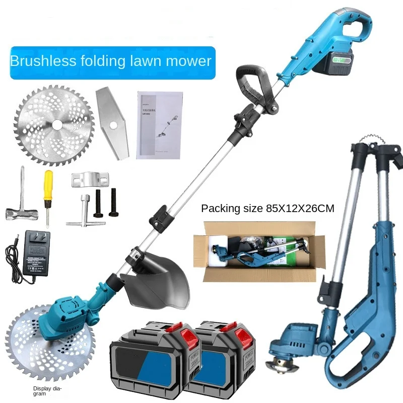 

9-Inch Lithium Battery Lawn Mower Weeding Tool 충전식예초기 Desbrozadora Batería Podkaszarka Akumulatorowa Do Trawy 충전 예초기