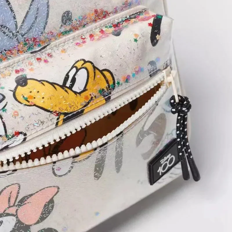 Disney 100e verjaardag pailletten cartoon Mickey en vrienden transparante rugzak kinderen dubbele schouder kleuterschool schooltas