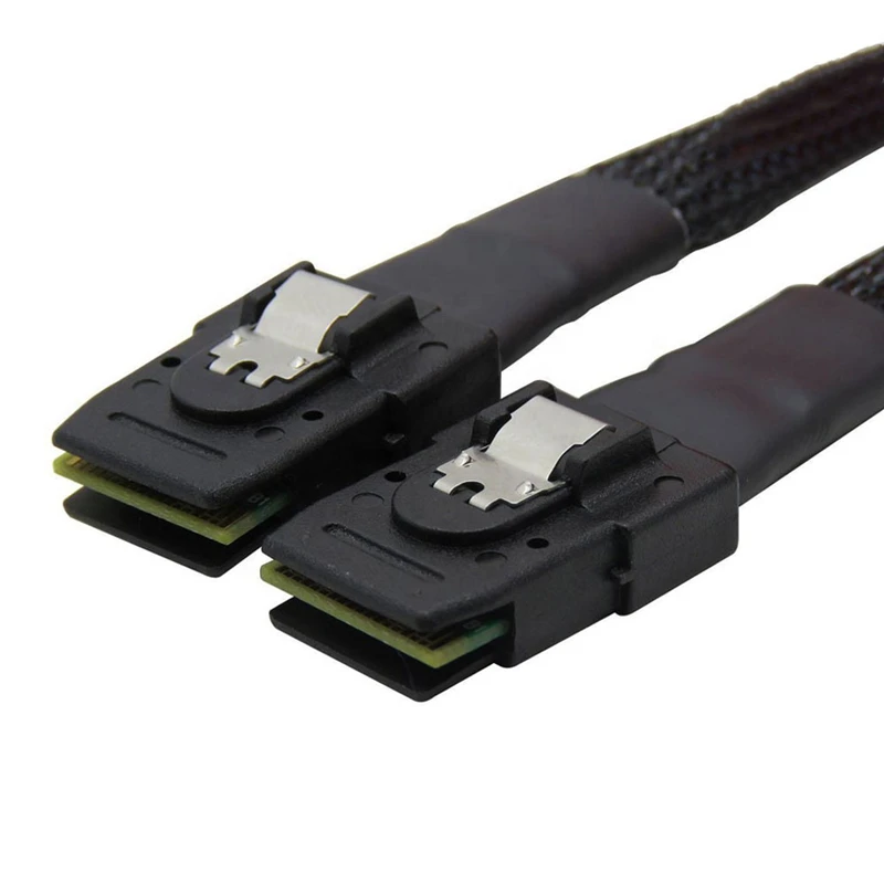 Mini SAS SFF-8087 to SFF-8087 Cord, Internal Mini SAS to Mini SAS Cable, Compatible with RAID or PCI Express Controller 0.5m 1m