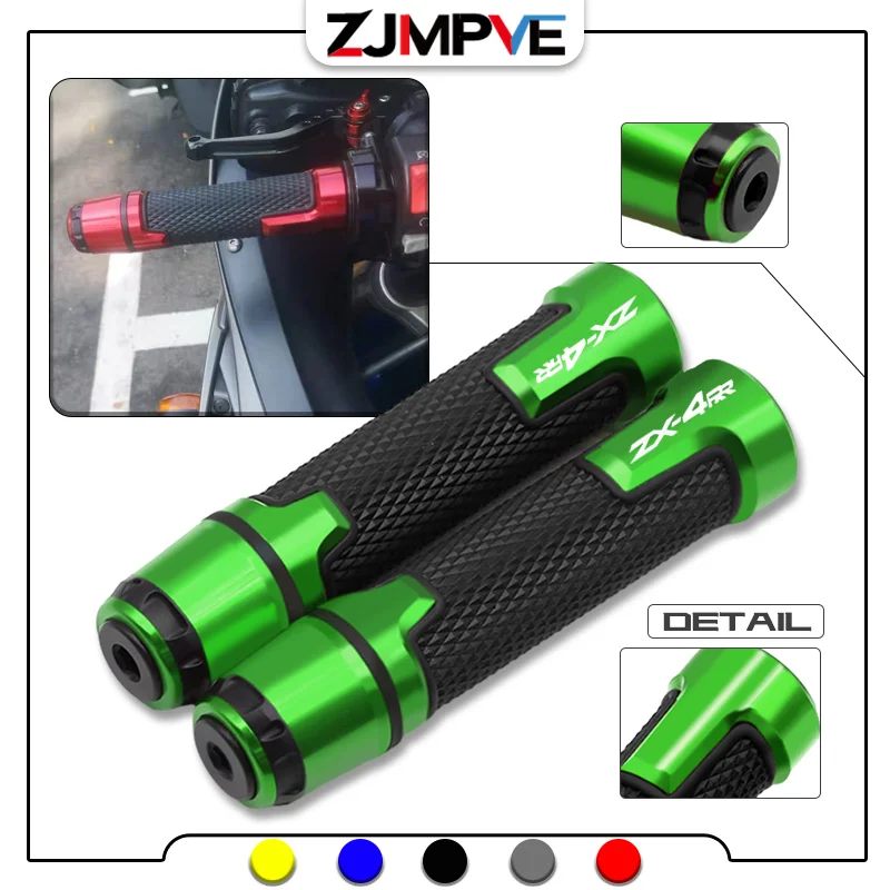 

For ZX-4R ZX-4RR zx-4r zx-4rr 22mm7/8'' Universal Motorcycle Handle bar Grip Anti-Slip Accessories Handlebar Grips ZX4R ZX4RR