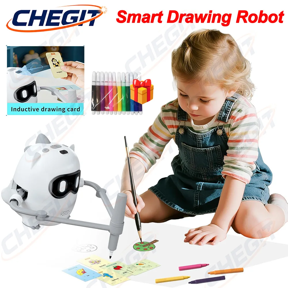 Automatic Intelligent Drawing Robot Enlightenment Intelligent Drawing Robot Teaching Aid Educational Early Childhood Machine Toy