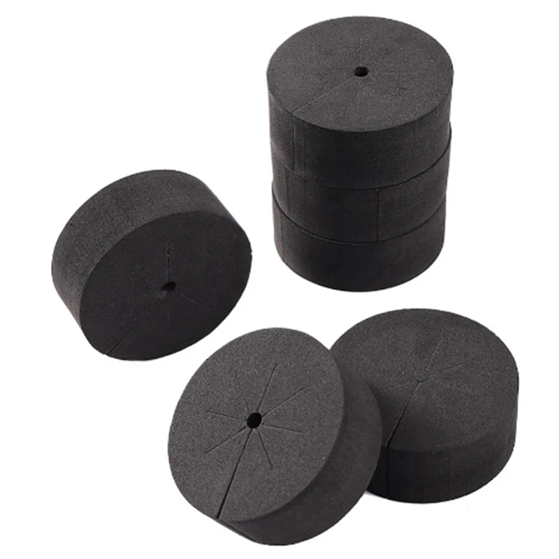 

120Pcs Garden Clone Collars Neoprene Inserts Sponge Block For 2 Inch Net Pots Hydroponics Systems And Cloning Machines